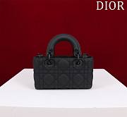 Dior Super Mini Lady D-Joy Micro Black Size 16.5 x 6 x 10 cm - 5