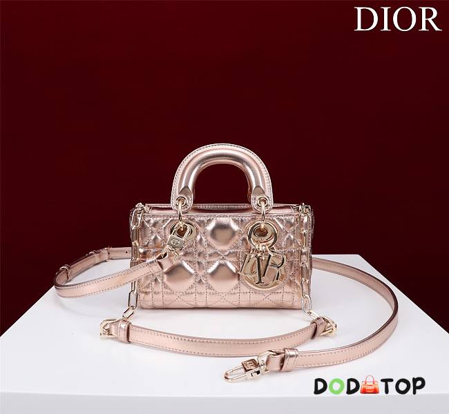 Dior Super Mini Lady D-Joy Micro Metallic Size 16.5 x 6 x 10 cm - 1