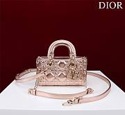 Dior Super Mini Lady D-Joy Micro Metallic Size 16.5 x 6 x 10 cm - 1