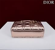 Dior Super Mini Lady D-Joy Micro Metallic Size 16.5 x 6 x 10 cm - 5