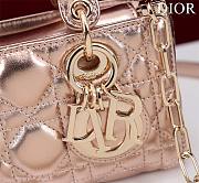 Dior Super Mini Lady D-Joy Micro Metallic Size 16.5 x 6 x 10 cm - 2