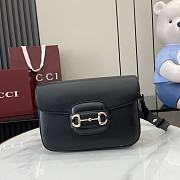 Gucci Horsebit 1955 Black Bag Size 26 x 17.5 x 10 cm - 1