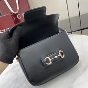 Gucci Horsebit 1955 Black Bag Size 20 x 14.5 x 5 cm - 3