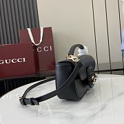 Gucci Horsebit 1955 Black Bag Size 22.5 x 12.5 x 5.5 cm - 5