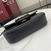 Gucci Horsebit 1955 Black Bag Size 22.5 x 12.5 x 5.5 cm - 4