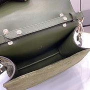 Gucci Dionysus Mini Top Handle Bag In Green Suede Size 22 x 16 x 8 cm - 6