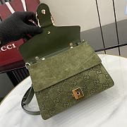 Gucci Dionysus Mini Top Handle Bag In Green Suede Size 22 x 16 x 8 cm - 3