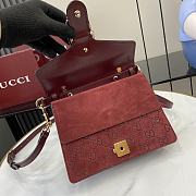 Gucci Dionysus Mini Top Handle Bag In Red Suede Size 22 x 16 x 8 cm - 6