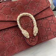 Gucci Dionysus Mini Top Handle Bag In Red Suede Size 22 x 16 x 8 cm - 4