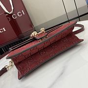 Gucci Dionysus Mini Top Handle Bag In Red Suede Size 22 x 16 x 8 cm - 2