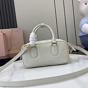 Miu Miu Arcadie Leather Bag White Size 22 x 10.5 x 7.5 cm - 5