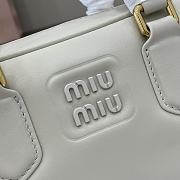 Miu Miu Arcadie Leather Bag White Size 22 x 10.5 x 7.5 cm - 2