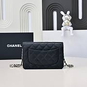 Chanel WOC Bow Black Bag Size 12.3 x 19.2 x 3.5 cm - 5