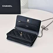 Chanel WOC Bow Black Bag Size 12.3 x 19.2 x 3.5 cm - 2