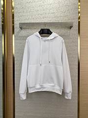 Prada Logo Hooded Sweatshirt White Unisex - 1