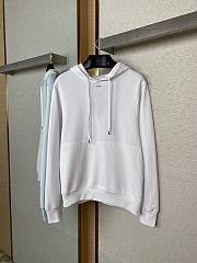 Prada Logo Hooded Sweatshirt White Unisex - 4