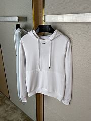 Prada Logo Hooded Sweatshirt White Unisex - 2