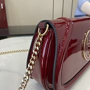 Gucci Crossbody Patent Leather Red Bag 29.5 x 12.5 x 7 cm - 6