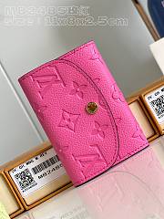 Louis Vuitton M82485 Rose Red Rosalie Coin Purse Size 11 x 8 x 2.5 cm - 1