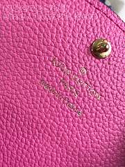 Louis Vuitton M82485 Rose Red Rosalie Coin Purse Size 11 x 8 x 2.5 cm - 5