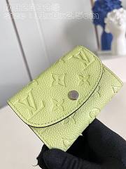 Louis Vuitton M82485 Green Rosalie Coin Purse Size 11 x 8 x 2.5 cm - 4