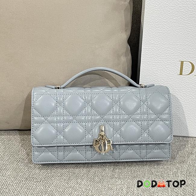 Dior Miss Dior Top Handle Bag Blue Size 21 x 11.5 x 4.5 cm - 1