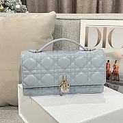 Dior Miss Dior Top Handle Bag Blue Size 21 x 11.5 x 4.5 cm - 4