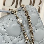 Dior Miss Dior Top Handle Bag Blue Size 21 x 11.5 x 4.5 cm - 2