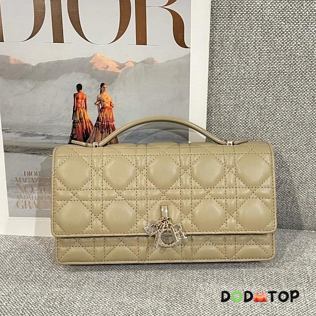 Dior Miss Dior Top Handle Bag Apricot Size 21 x 11.5 x 4.5 cm - 1