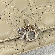 Dior Miss Dior Top Handle Bag Apricot Size 21 x 11.5 x 4.5 cm - 2