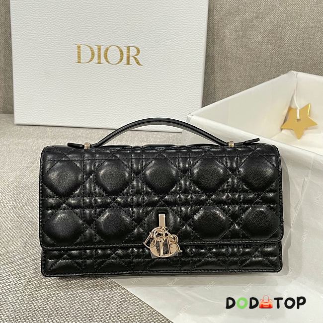 Dior Miss Dior Top Handle Bag Black Size 21 x 11.5 x 4.5 cm - 1