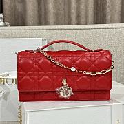 Dior Miss Dior Top Handle Bag Red Size 21 x 11.5 x 4.5 cm - 1