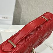 Dior Miss Dior Top Handle Bag Red Size 21 x 11.5 x 4.5 cm - 6