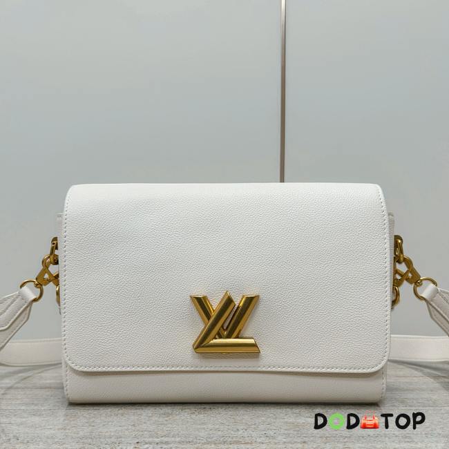 Louis Vuitton LV M25359 Soft Twist White HandBag Size 27 x 19 x 9 cm - 1