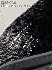 Louis Vuitton x Murakami Black Card Holder Size 11 x 7 x 0.5 cm - 2