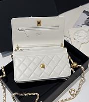 Chanel Small Gold Ball WOC Fortune Bag White Size 19.2 cm - 2