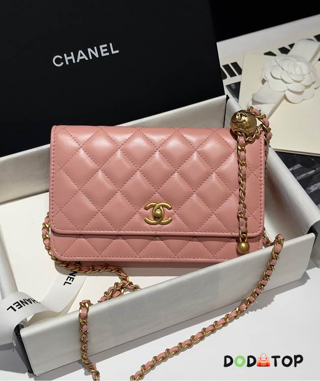 Chanel Small Gold Ball WOC Fortune Bag Pink Size 19.2 cm - 1