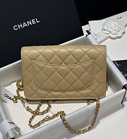 Chanel Small Gold Ball WOC Fortune Bag Apricot Size 19.2 cm - 4