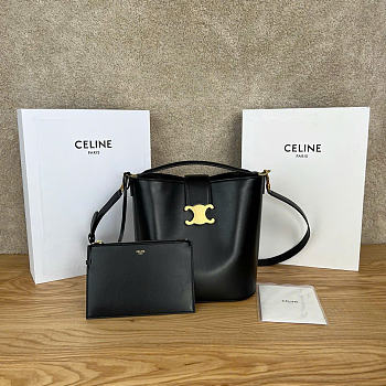 Celine Louise Black Bucket Bag Size 28 x 24 x 16 cm