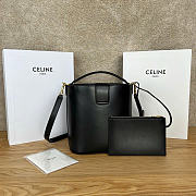 Celine Louise Black Bucket Bag Size 28 x 24 x 16 cm - 3