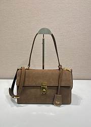 Prada Soft Sound Suede Shoulder Bag Size 28 x 16 x 10 cm - 1