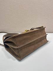 Prada Soft Sound Suede Shoulder Bag Size 28 x 16 x 10 cm - 5