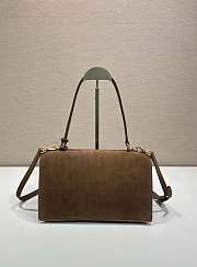 Prada Soft Sound Suede Shoulder Bag Size 28 x 16 x 10 cm - 3