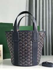 Goyard Belharra PM Bag Navy Blue 18 x 14 x 24 cm - 6