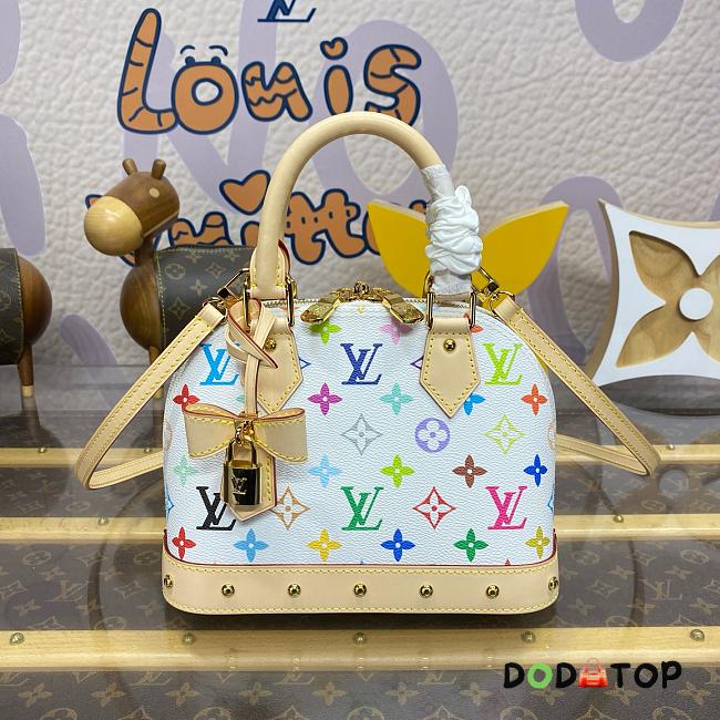 Louis Vuitton x Takashi Murakami Alma BB M13078 White Bag Size 23.5 x 11.5 x 17.5 cm - 1