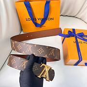 Louis Vuitton Brown Belt 4 cm 01 - 6