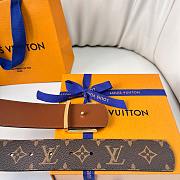 Louis Vuitton Brown Belt 4 cm 01 - 4