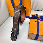 Louis Vuitton Brown Belt 4 cm 01 - Black Hardware - 6