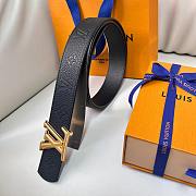 Louis Vuitton Black Belt 4 cm 01 - 3