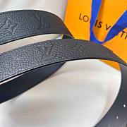 Louis Vuitton Black Belt 4 cm 01 - 2